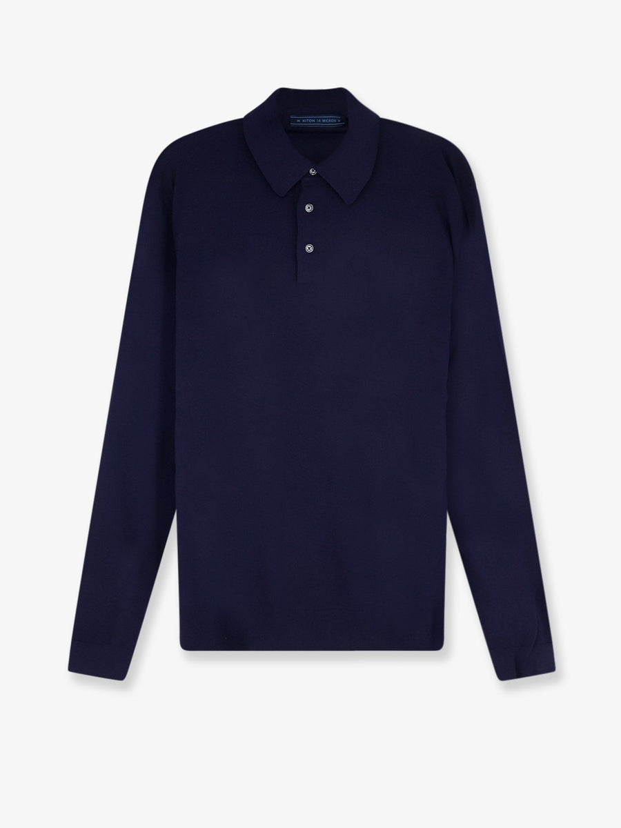 Polo Shirt Blue Wool