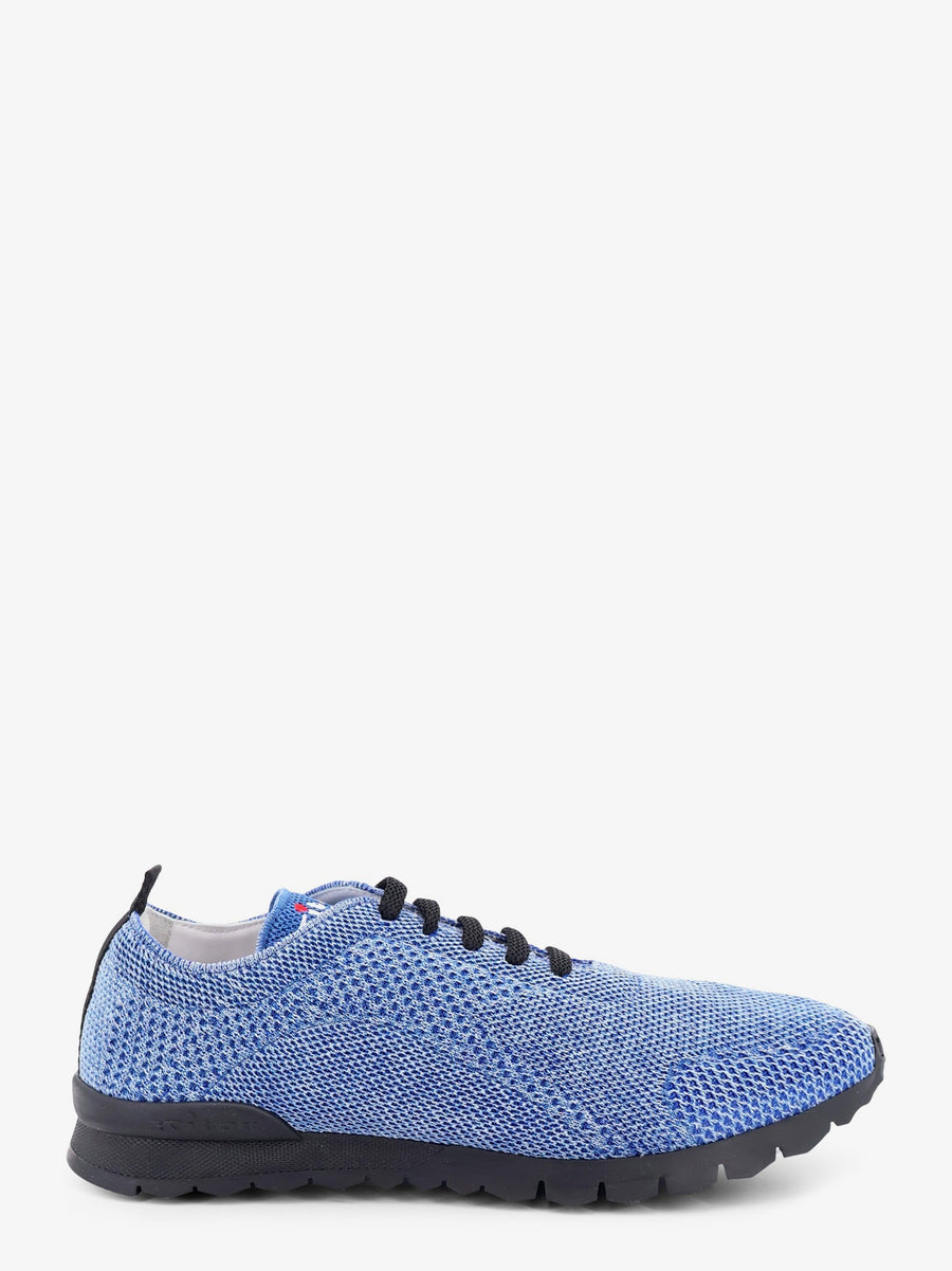 Knitted Fabric Sneakers Blue Cotton/rubber Trainers