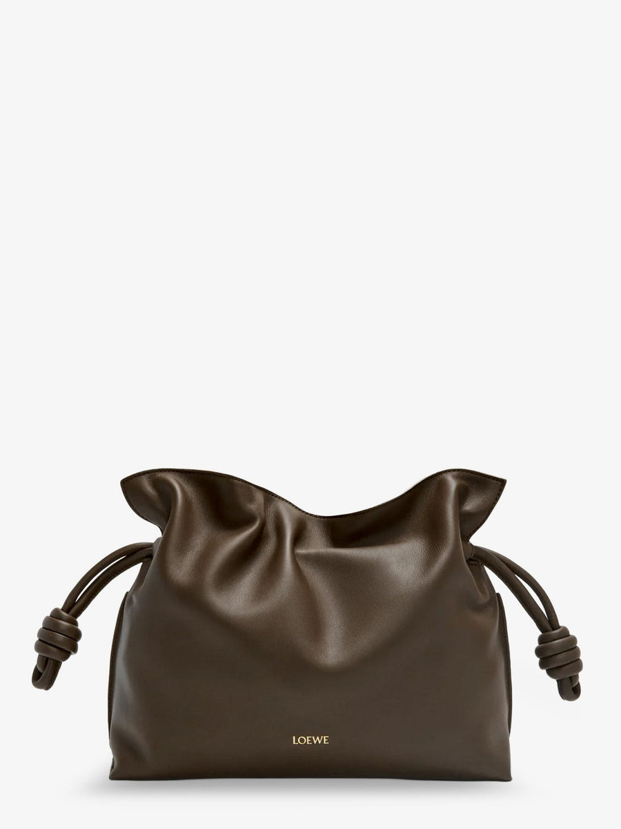 Clutch Bag Flamenco Leather Brown