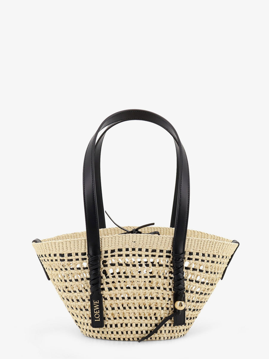 Shoulder Bag Paulas Ibiza Iraca Palm Leaf Beige Leaf/leather