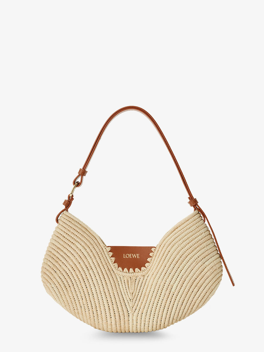 Shoulder Bag Paulas Ibiza-Swing Beige Raffia Raffia/leather