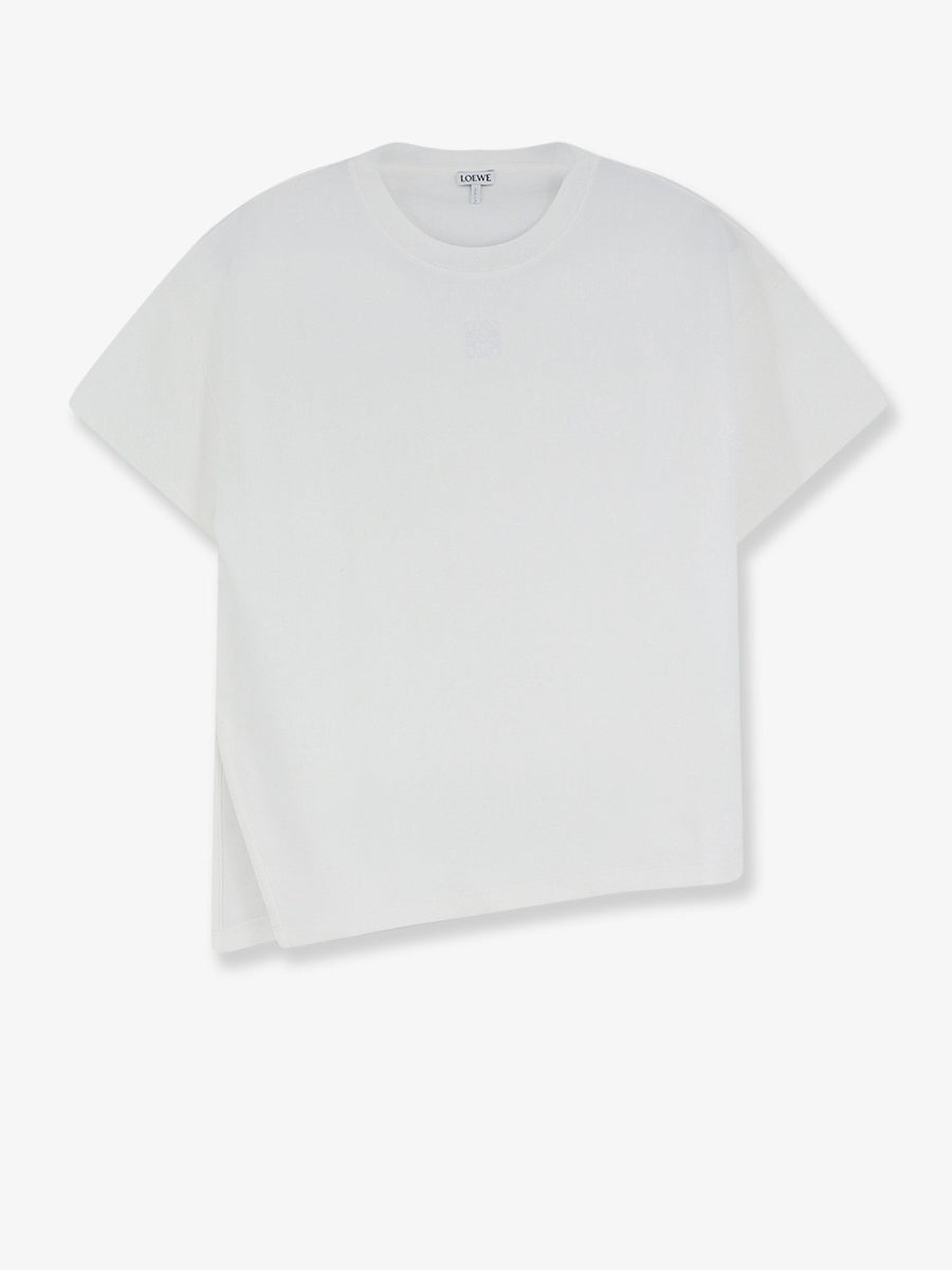 T-Shirt Asymmetric Cotton-Blend White Cotton Polyamide T-shirts & Jerseys