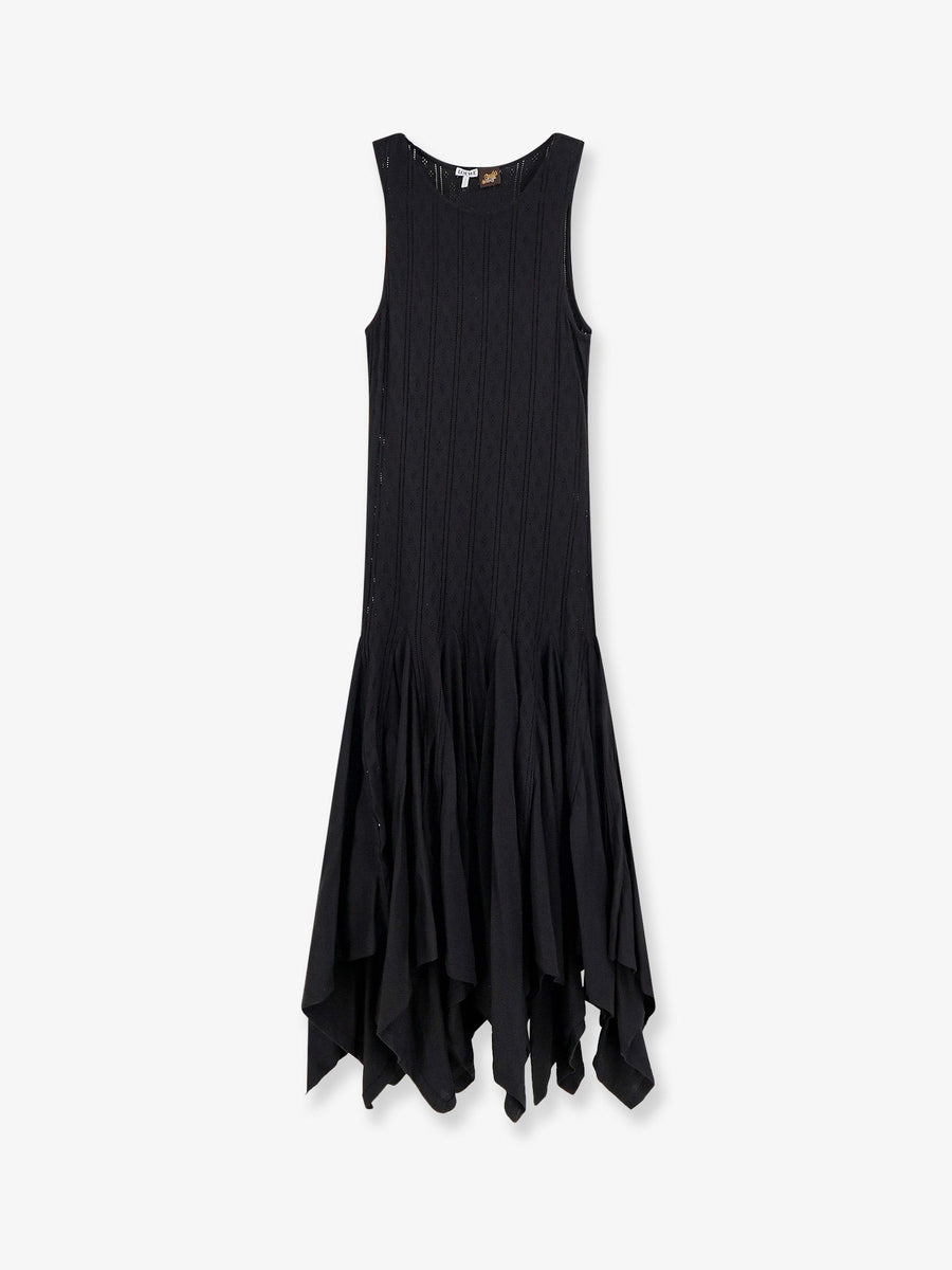 Long Dress Paulas Ibiza Black Cotton