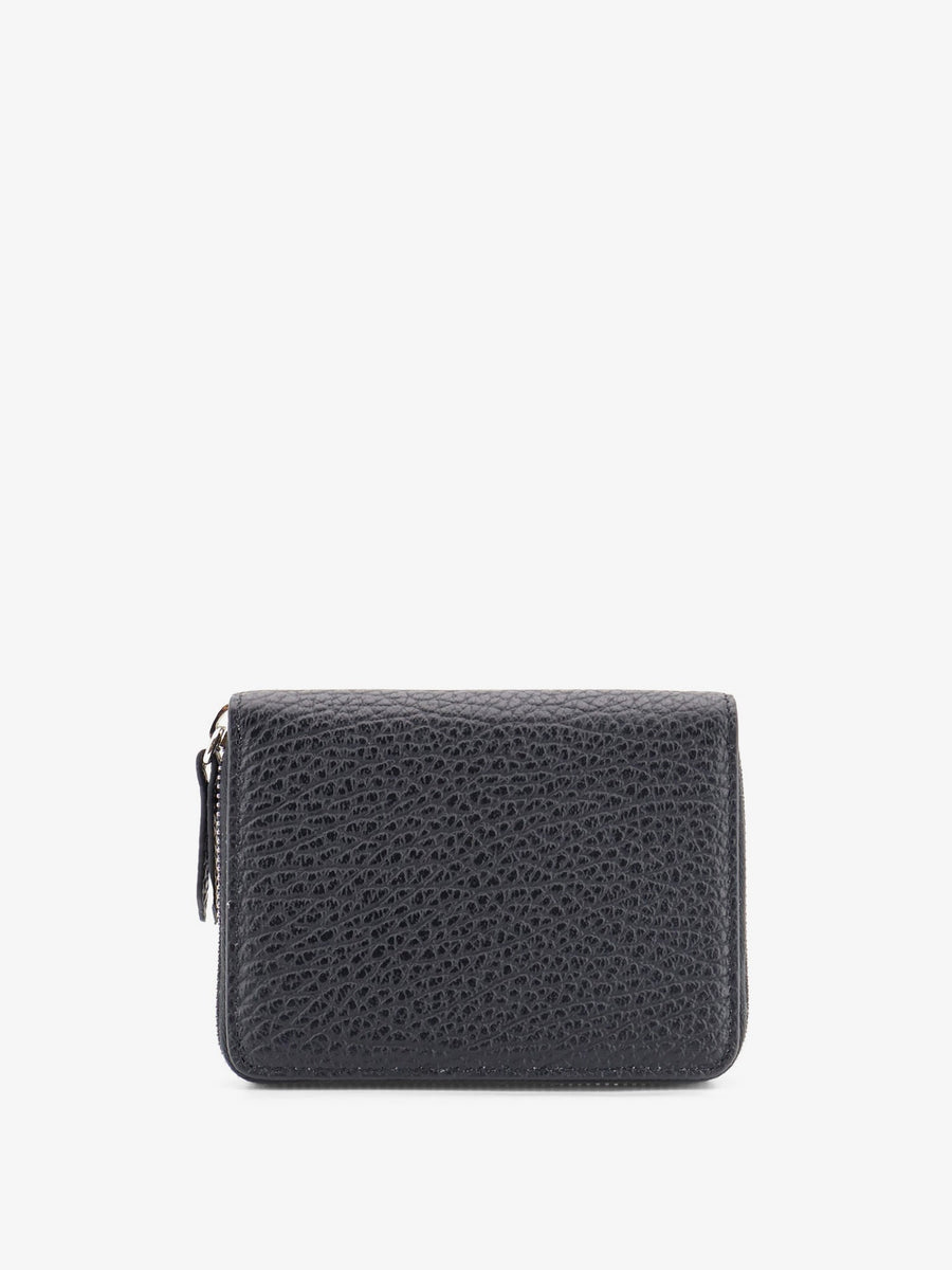 Wallet Four Stitches Black Leather & Purses