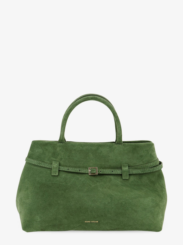 Handbag Le Cambon 35 Green Suede Handbags