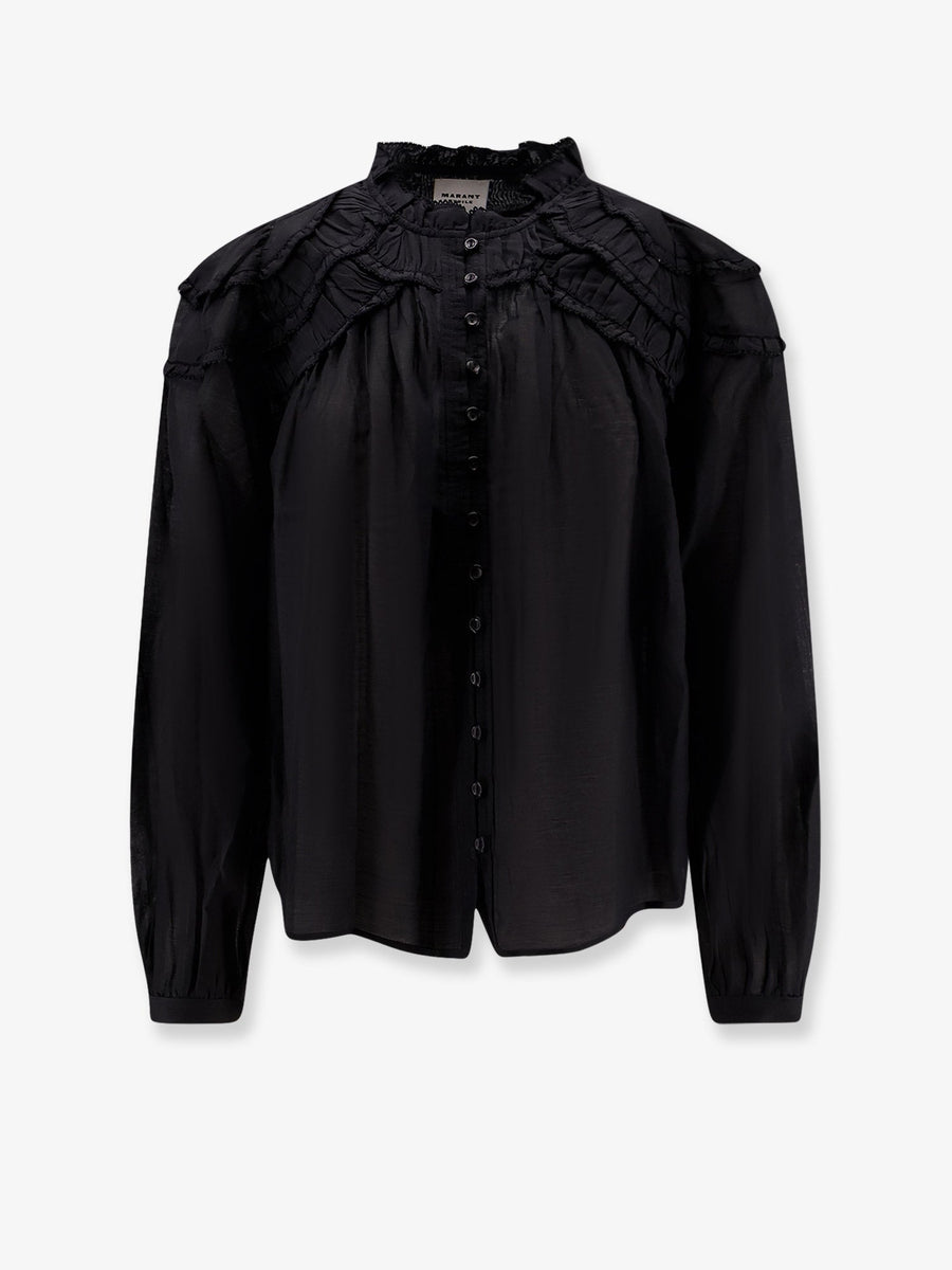 Shirt Christa Cotton-Blend Black Cotton Viscose