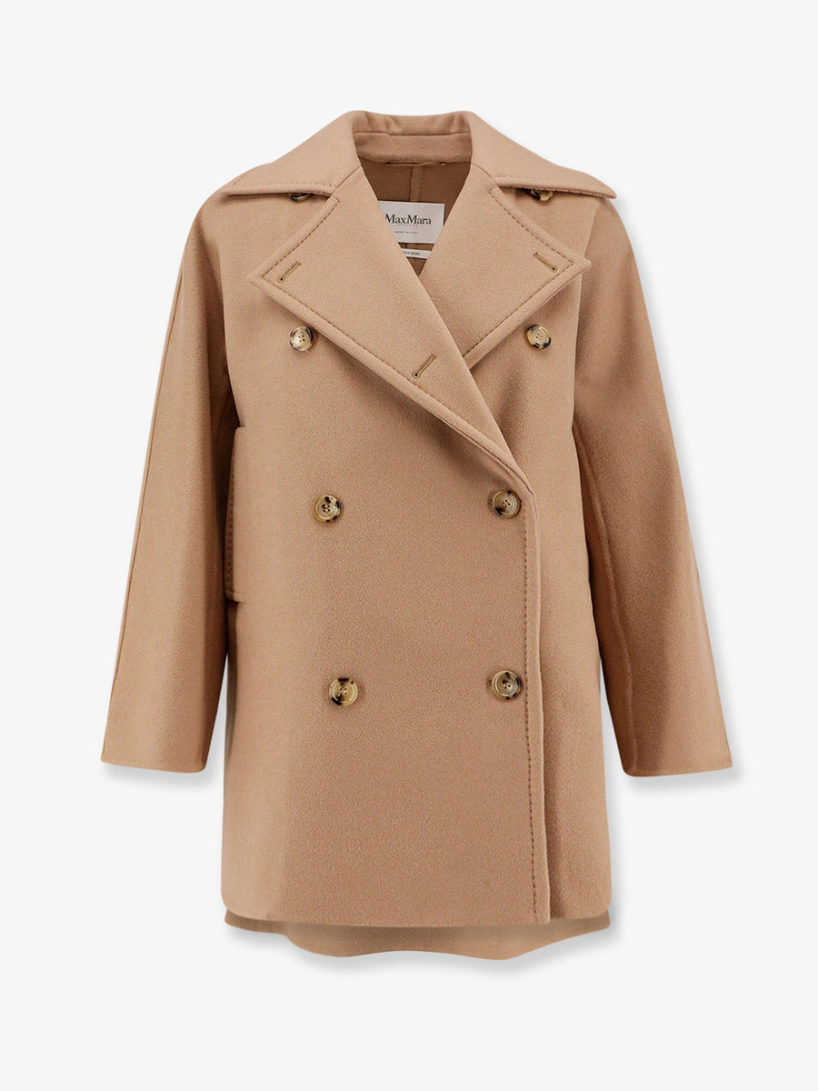 Coat Asturie1234 Beige Wool-Cashmere Virgin Wool