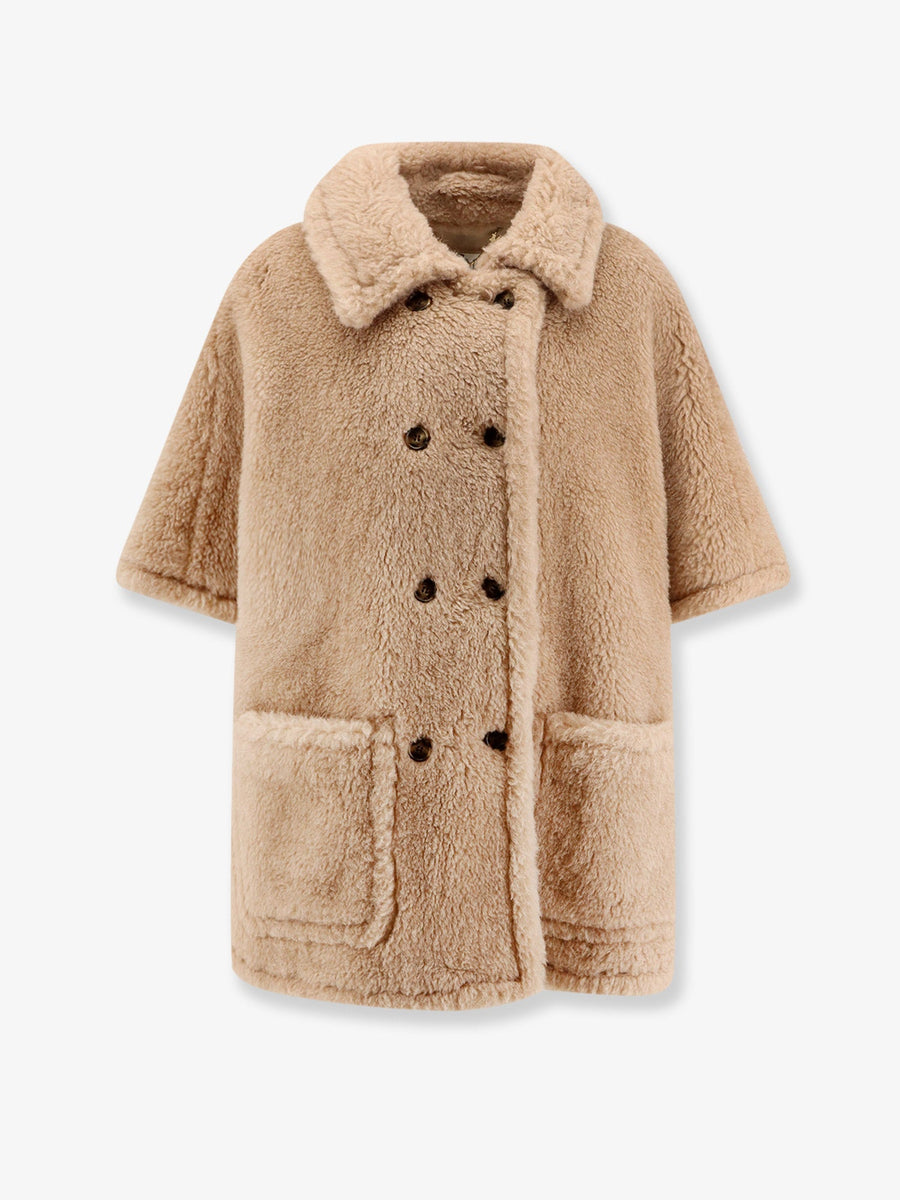 Cape Mxacavallo Beige Alpaca, Cashmere & Silk Jacket