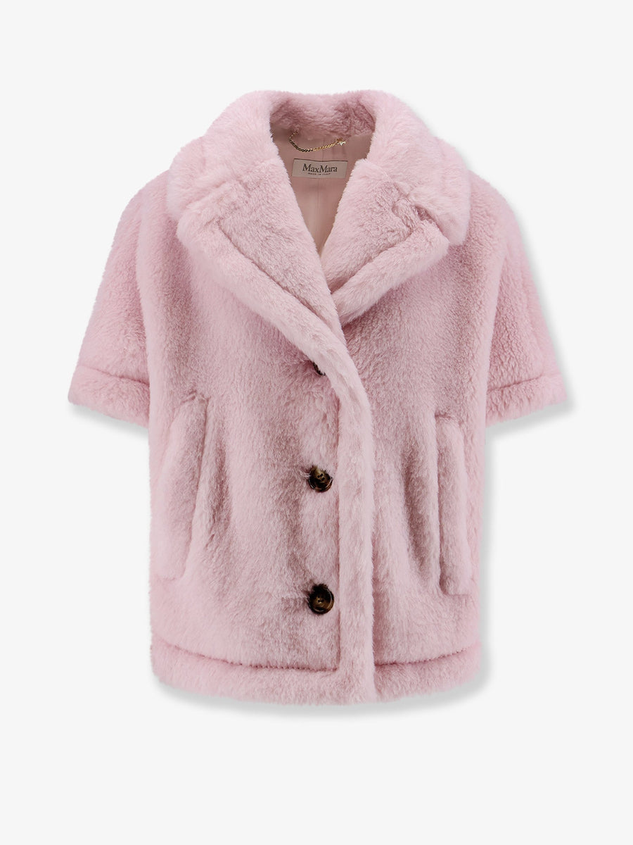 Alpaca Fur Cape Mxacorvino1 Pink Jacket
