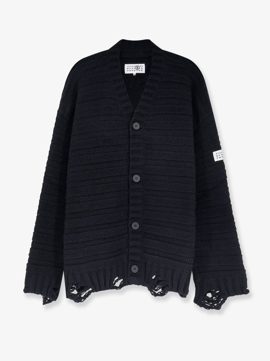 Cardigan Wool Black Virgin