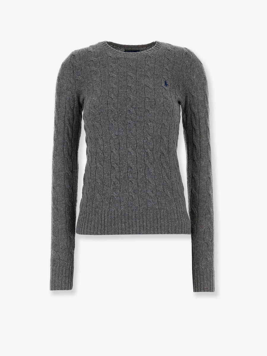 Crew-Neck Wool-Cashmere Sweater Grey