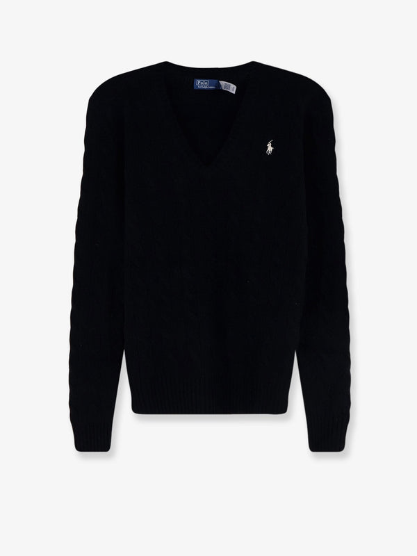 Sweater V-Neck Wool-Cashmere Black