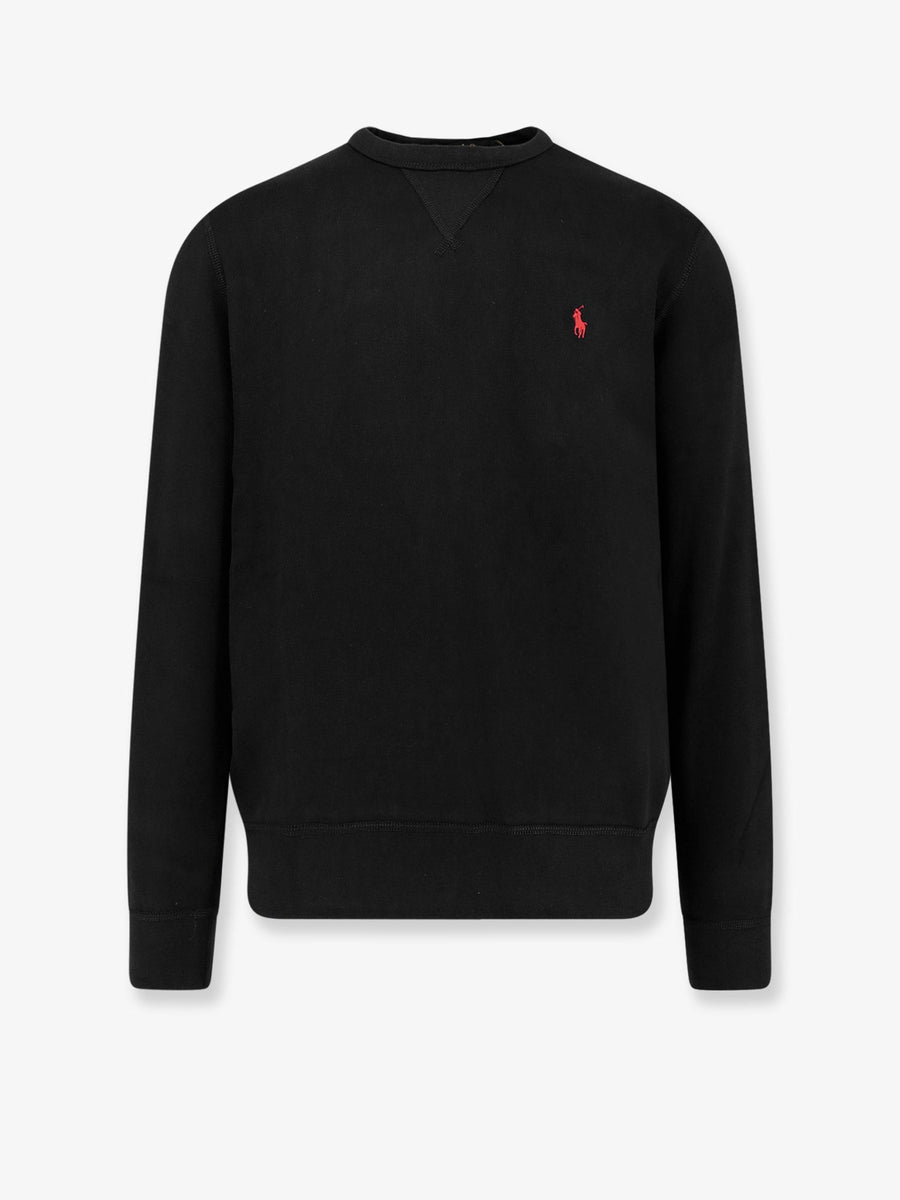 Sweater Cotton-Blend Black Sweatshirts