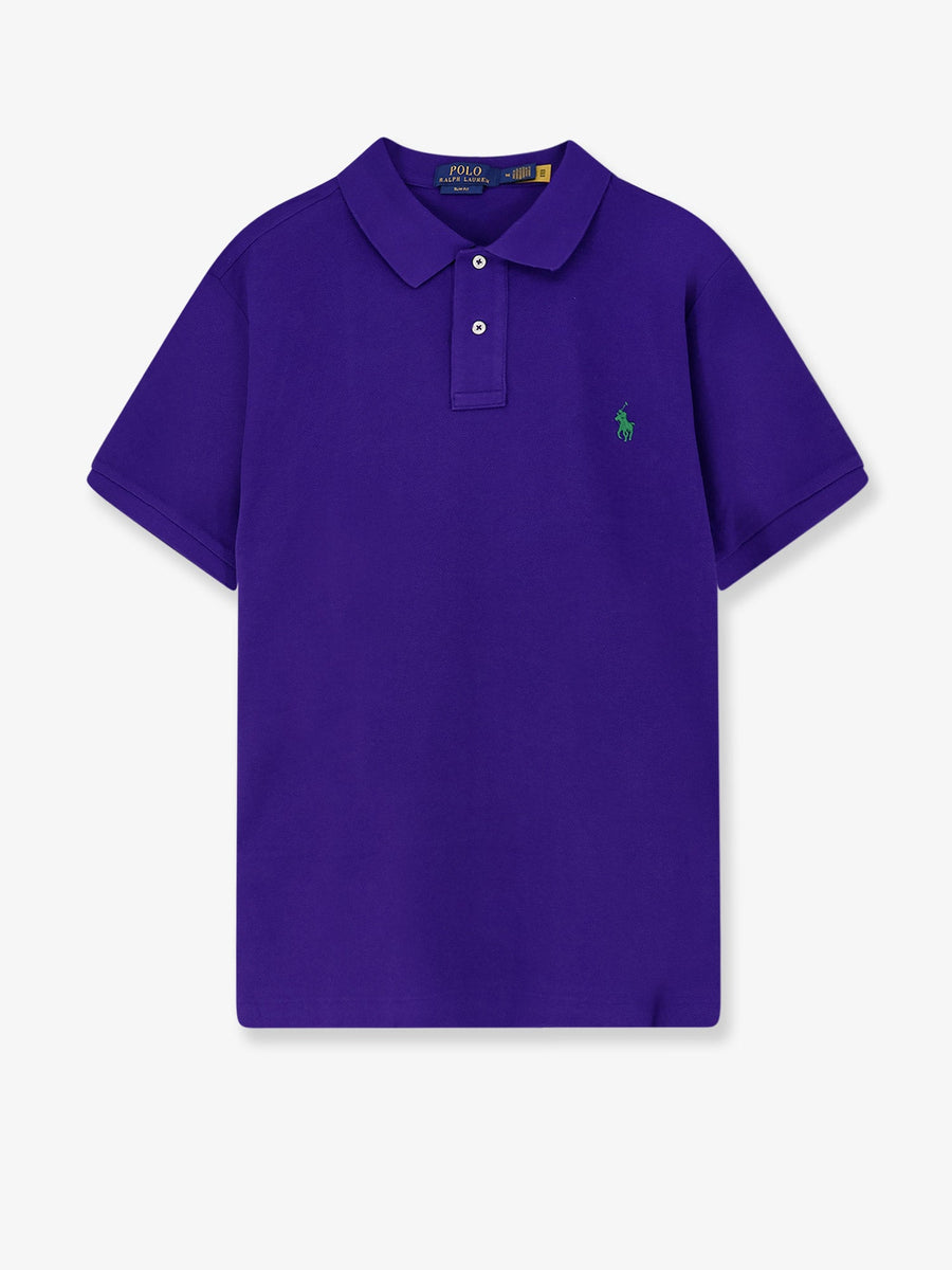 Cotton Polo Shirt Purple
