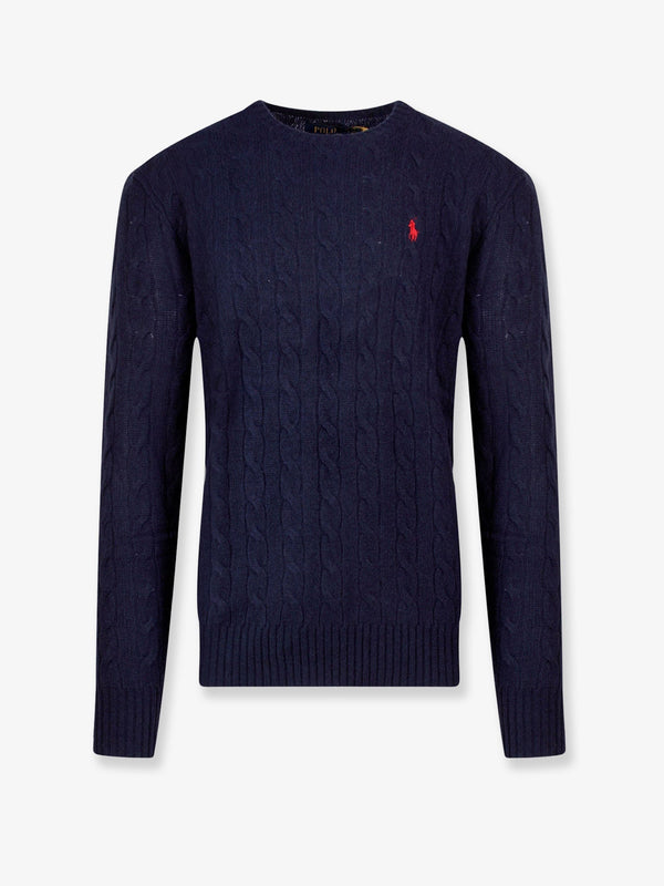 Sweater Crew-Neck Wool And Cashmere Blue Certified