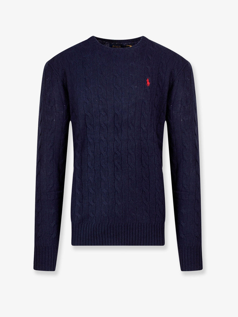 Sweater Crew-Neck Wool And Cashmere Blue Certified
