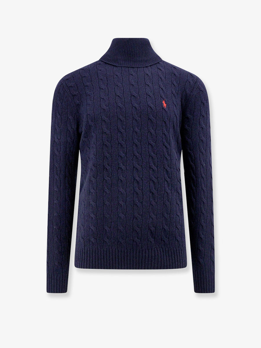 Turtleneck Sweater Blue Certified Wool