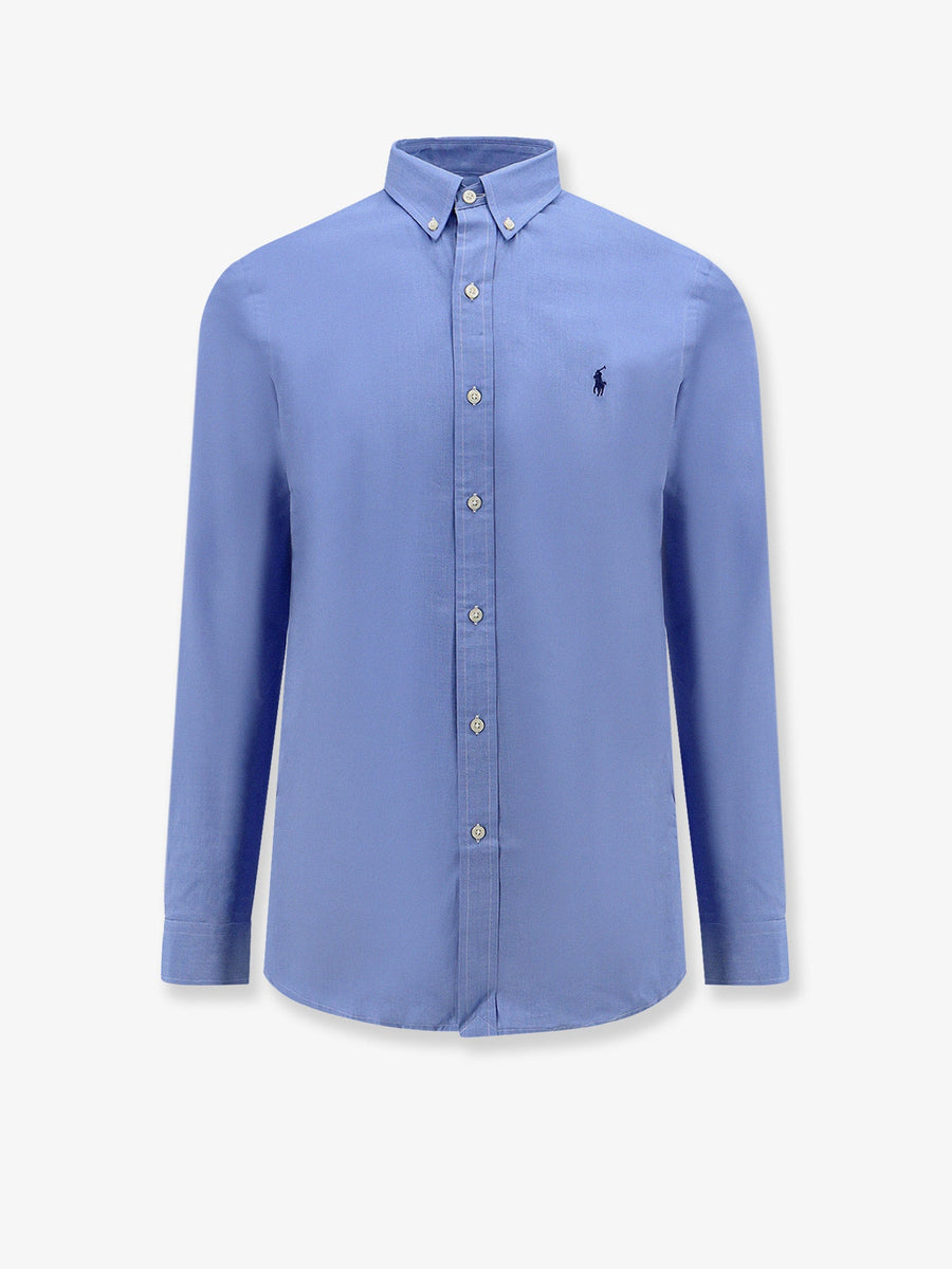 Shirt Stretch Cotton Blue