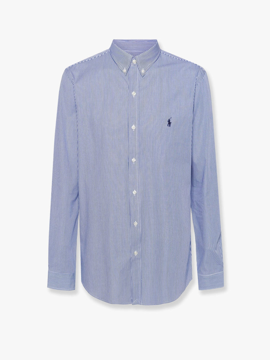 Shirt Stretch Cotton Blue