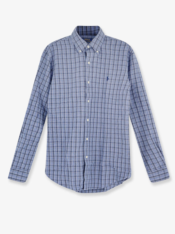 Cotton Shirt Custom Fit Blue
