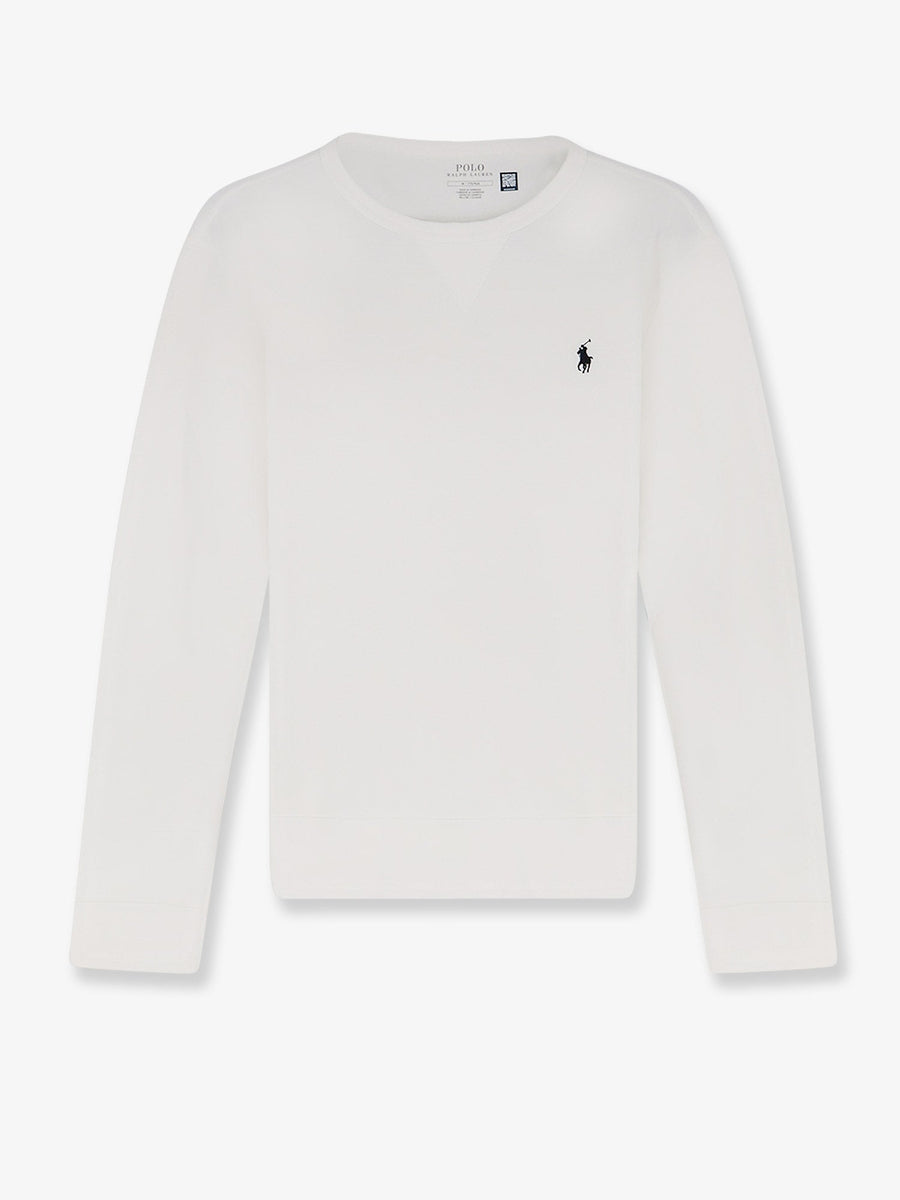 Cotton-Blend Sweatshirt White Sweatshirts