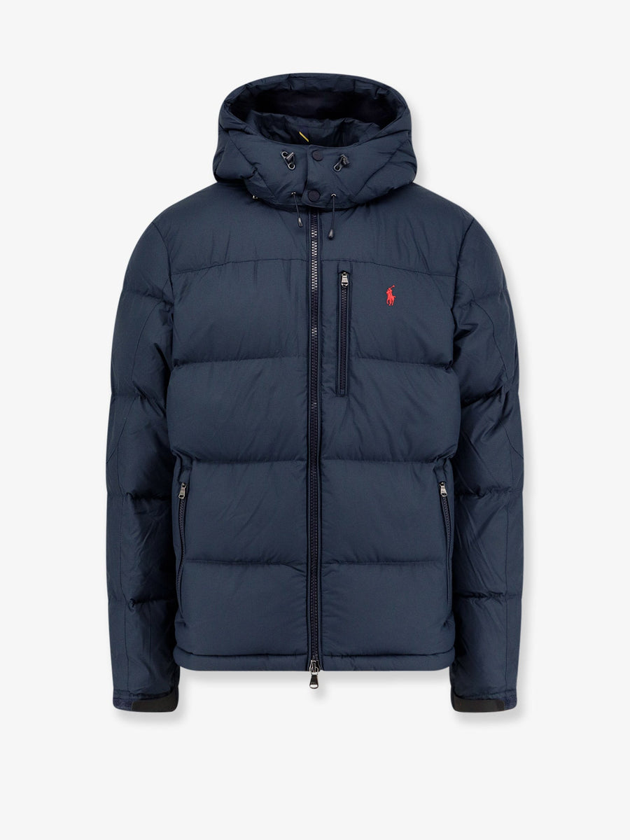 Down Jacket Recycled Blue Polyester