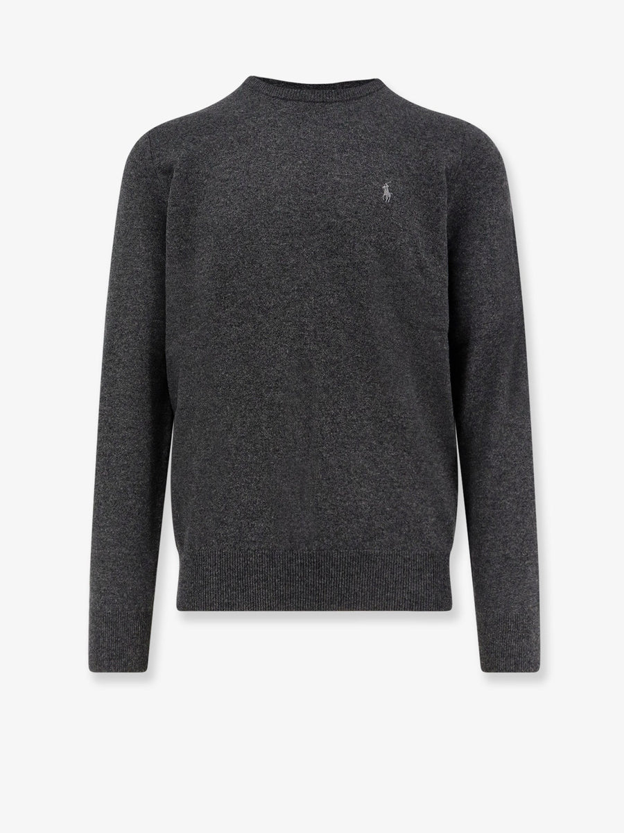 Crew-Neck Wool Sweater Grey
