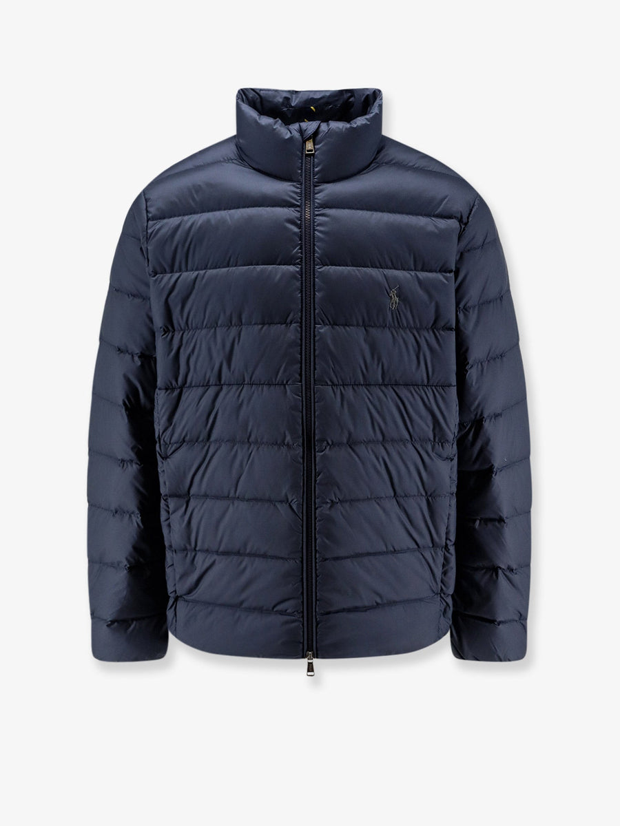 Packable Recycled Down Jacket Blue Polyester