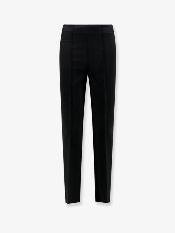 Trousers Cigarette Leg Black Viscose
