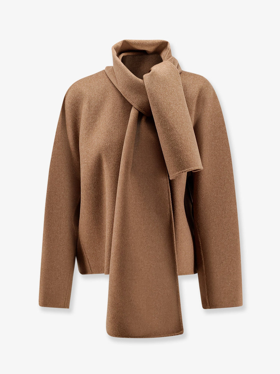 Cropped Virgin Wool Jacket Smmkate Brown Coat