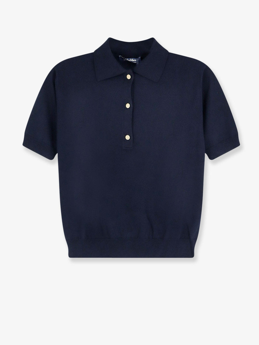 Polo Shirt Smmpomposa Blue Cotton Tops