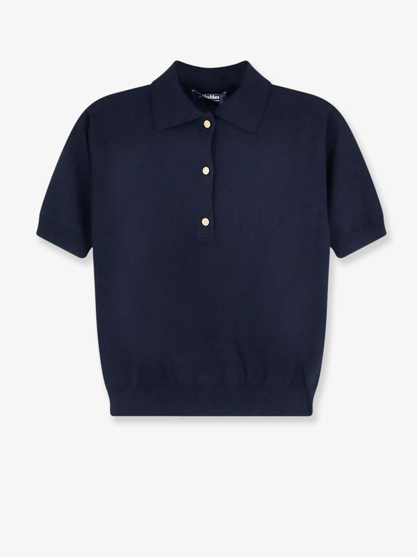 Polo Shirt Smmpomposa Blue Cotton Tops