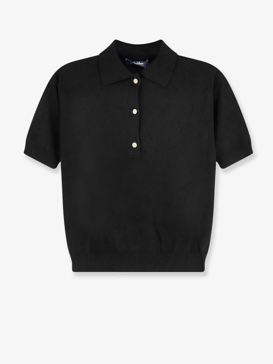 Polo Shirt Smmpomposa Black Cotton Tops
