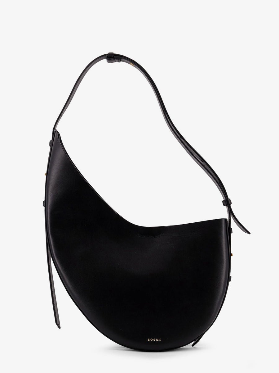 Leather Crossbody Bag Winona Black Shoulder