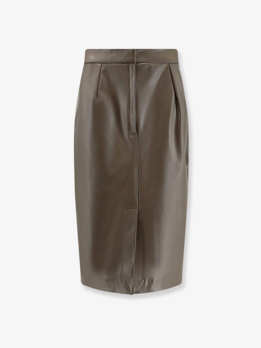 Midi Skirt Alter Mat Brown Polyester