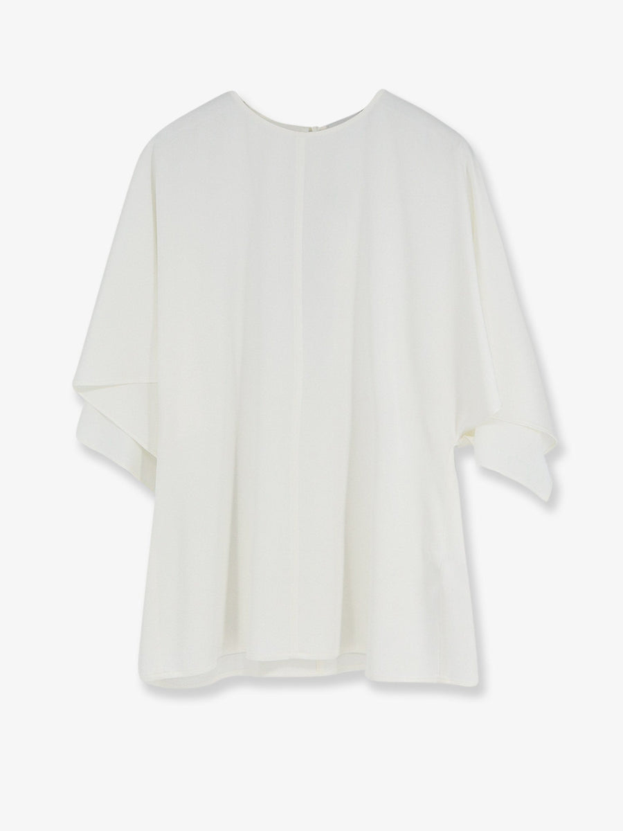 Satin Handkerchief Top White Acetate T-shirts & Jerseys