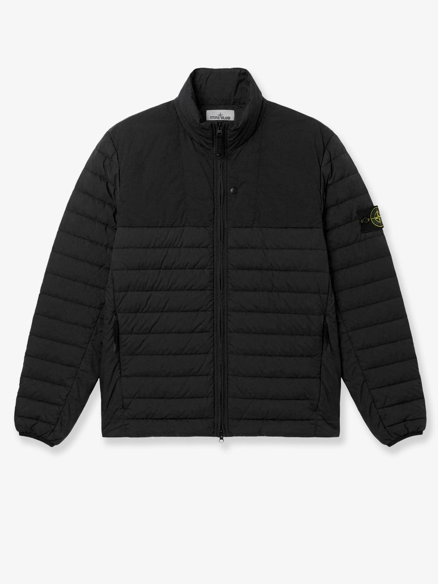 Down Jacket Seamless Tunnel Nylon Black Polyamide