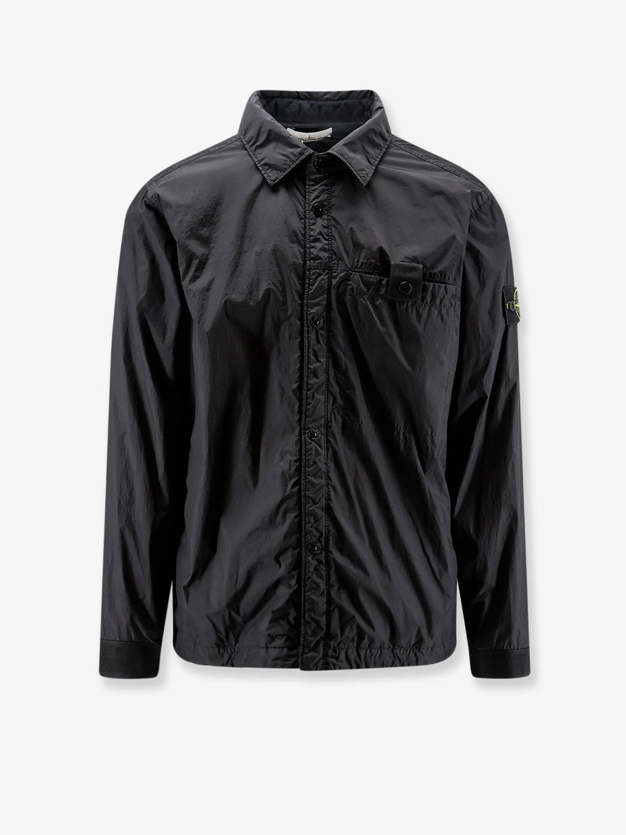 Jacket Crinkle Reps Black Recycled Nylon Polyamide