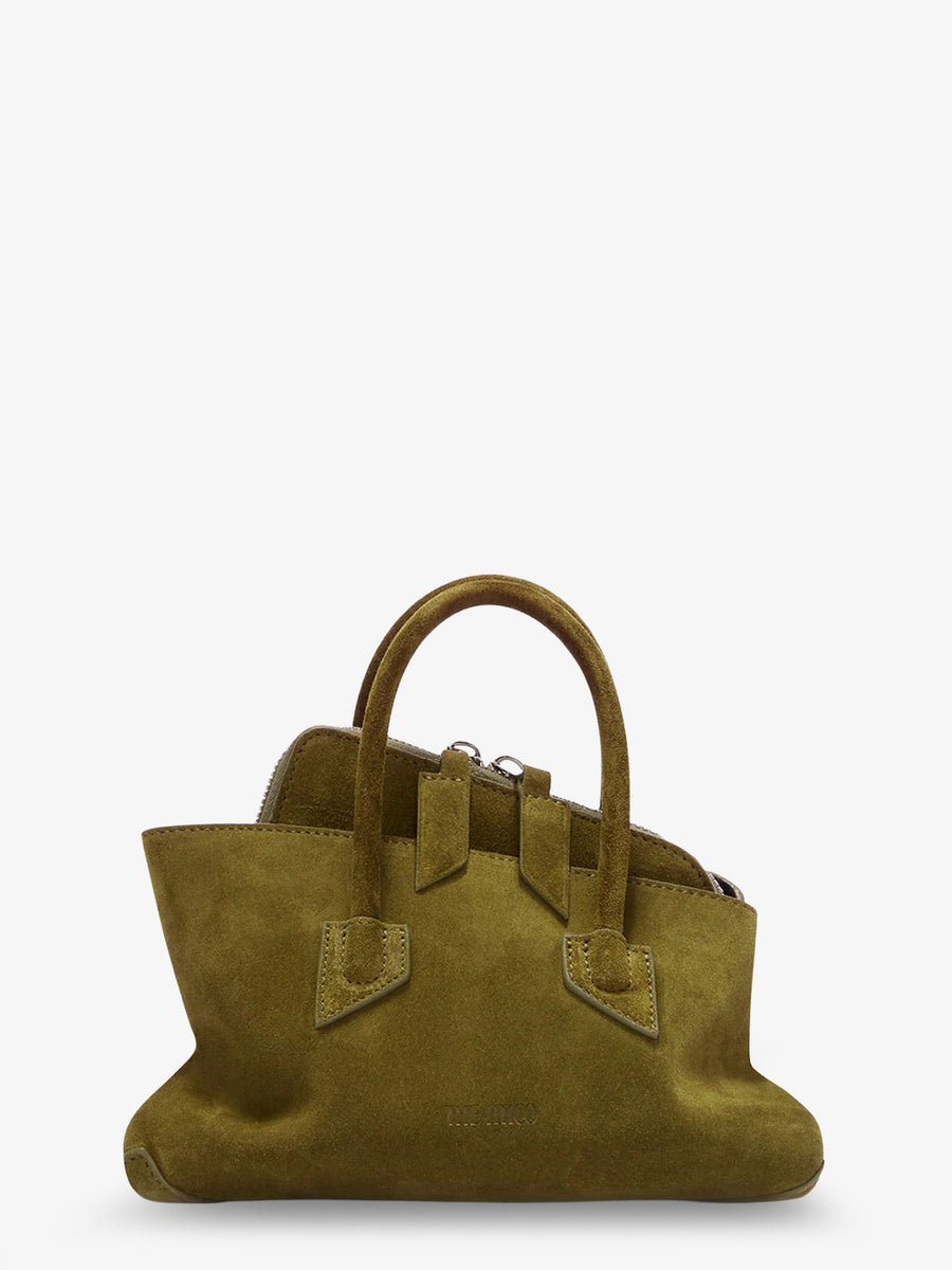 Handbag La Passeggiata Mini Green Suede Handbags