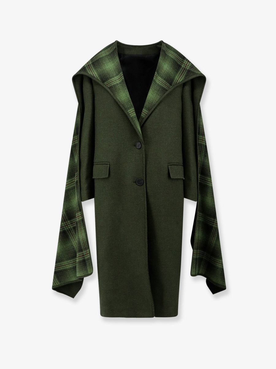 Coat Wool-Blend Green