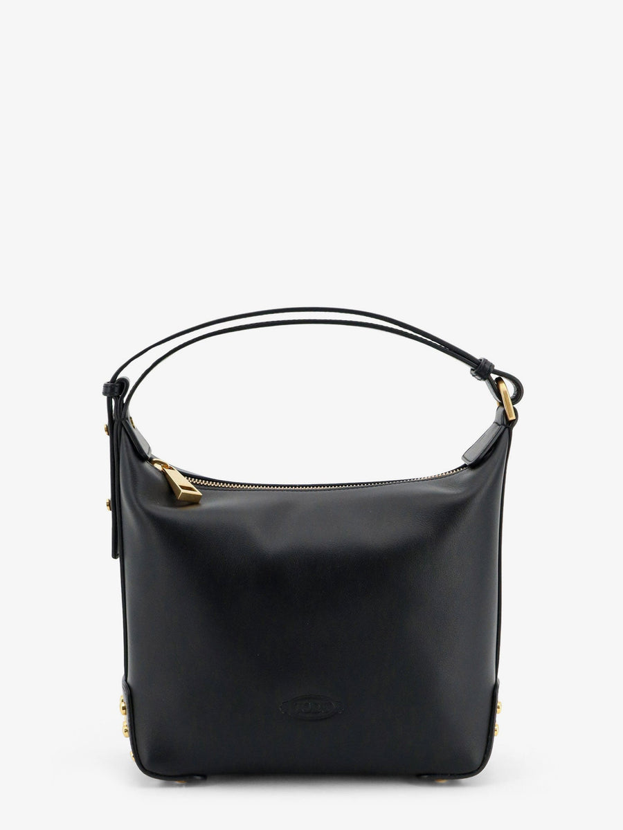 Mini Leather Bag Metal Dots Black Handbags