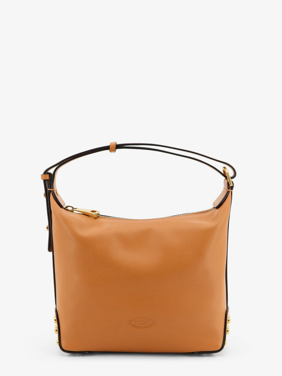Mini Leather Bag Metal Dots Beige Handbags