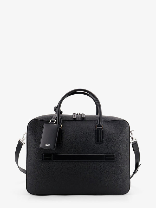 Leather Work Bag Black Laptop & Briefcases