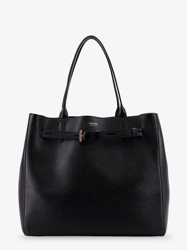 Leather Shoulder Bag Black