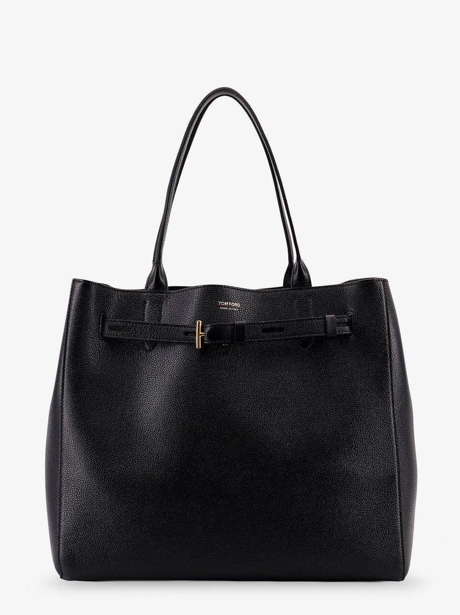 Leather Shoulder Bag Black