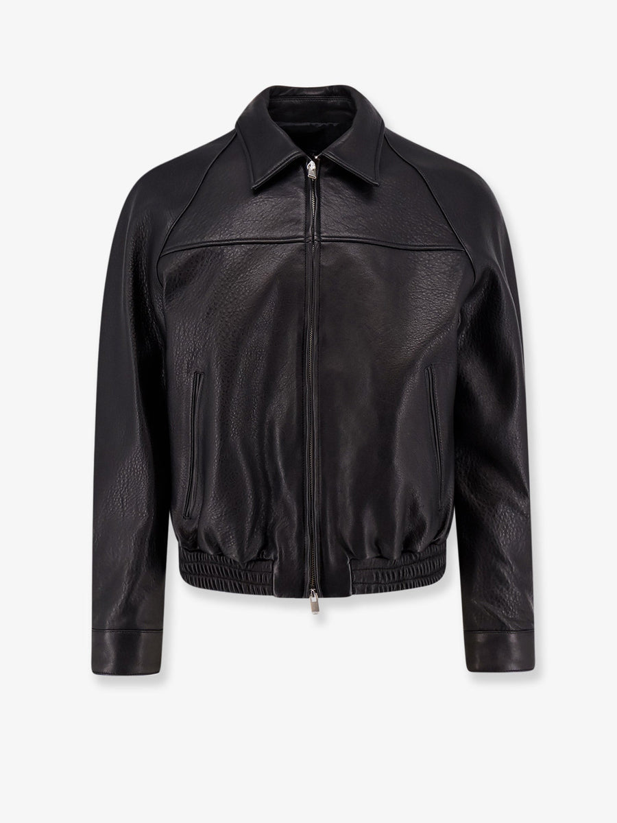 Leather Jacket Black Lamb Leather; Lining: Viscose