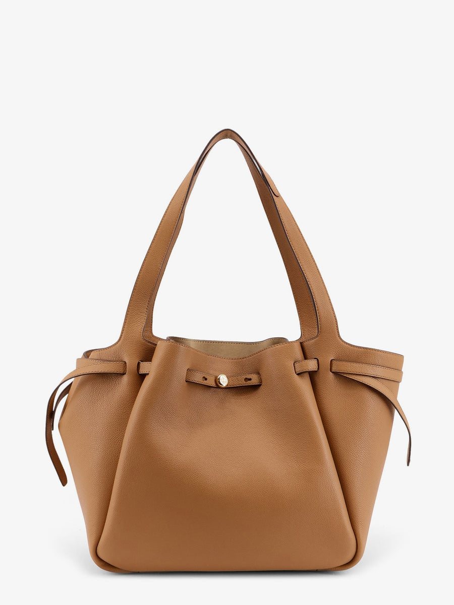 Tote Bag Romy Pebbled Leather Brown