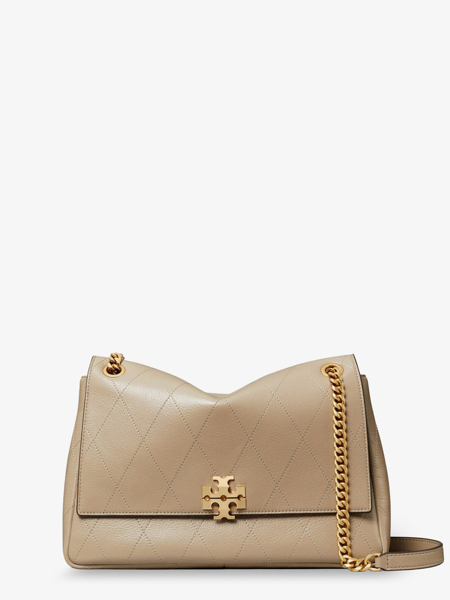Shoulder Bag Charlie Leather Beige