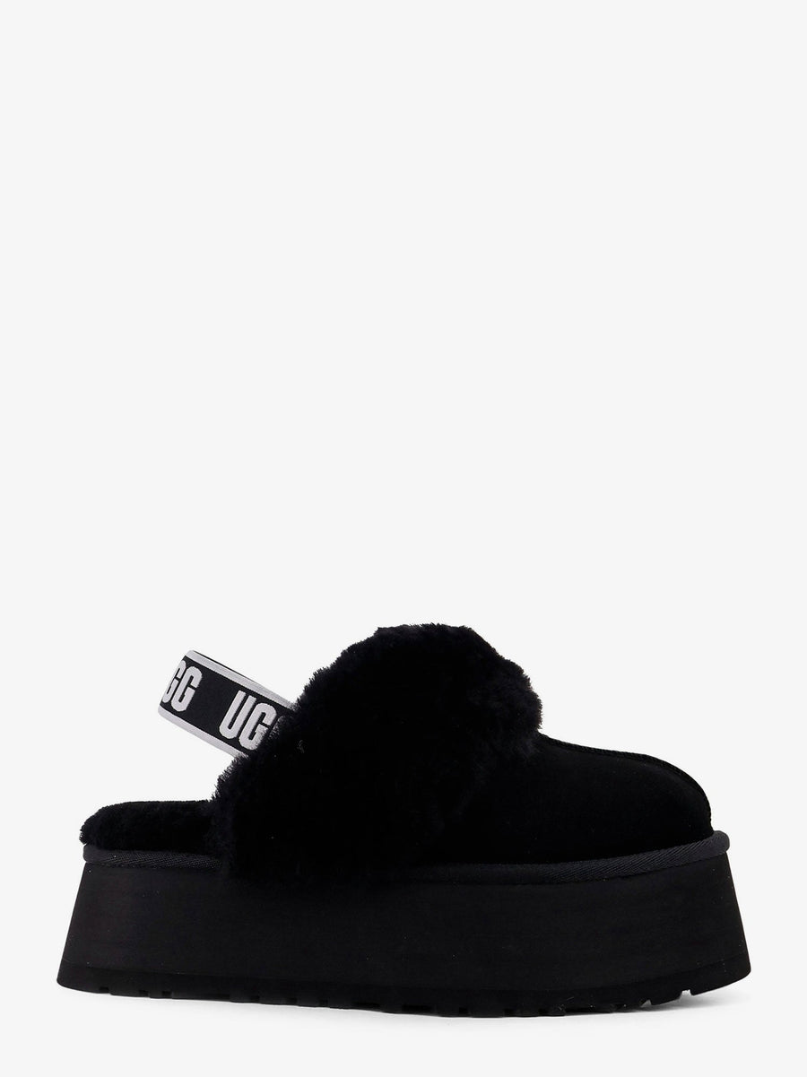 Slip-On Funkette Suede Black Sandal