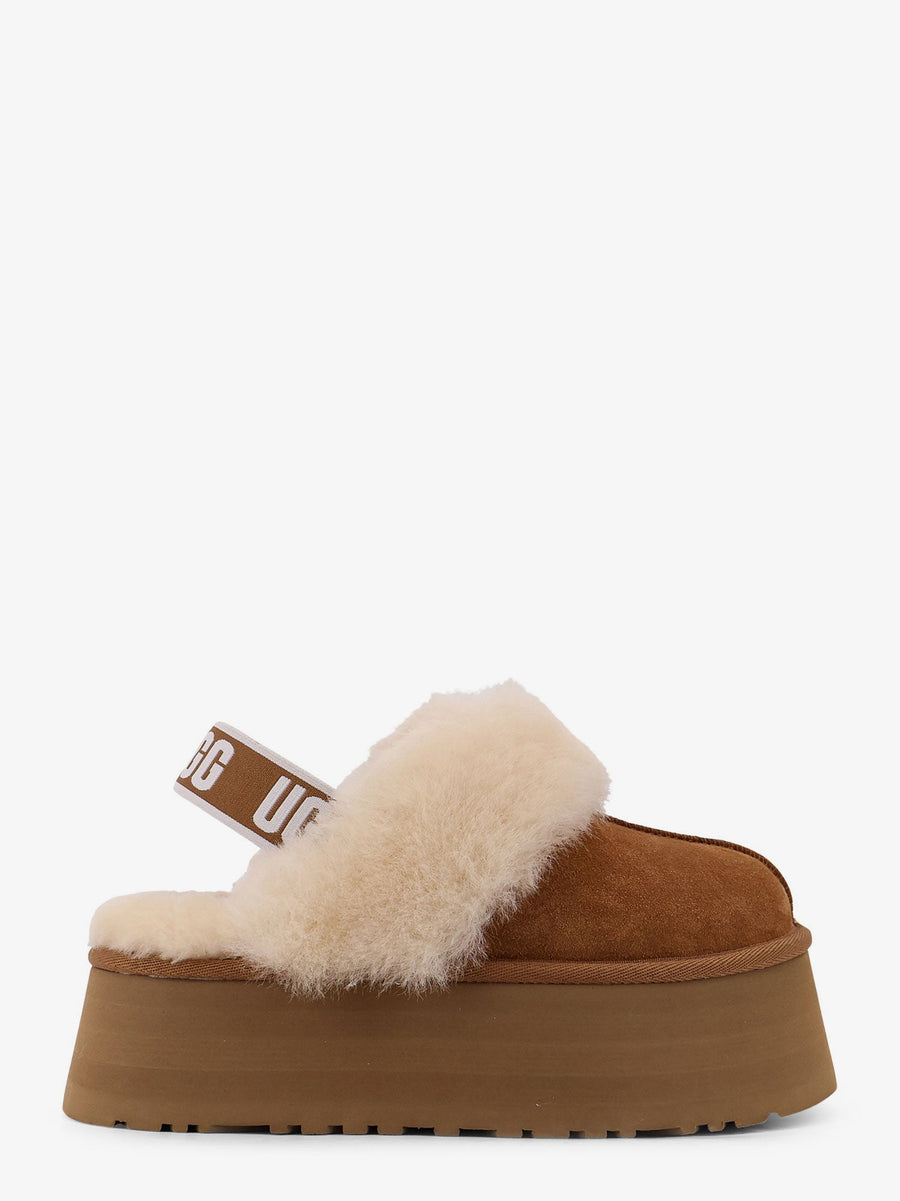 Suede Slip-On Funkette Brown Sandal